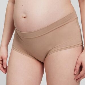 GAP Maternity Shorty Briefs in Cafe Au Lait Beige Size XXL